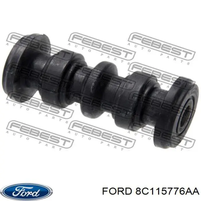 8C115776AA Ford Argola da suspensão de lâminas traseira