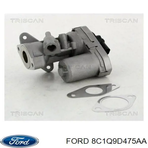8C1Q9D475AA Ford Válvula EGR de recirculação dos gases