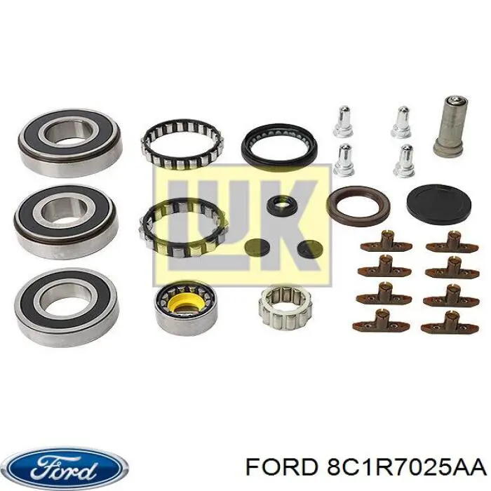 8C1R7025AA Ford Rolamento da árvore primária da Caixa de Mudança