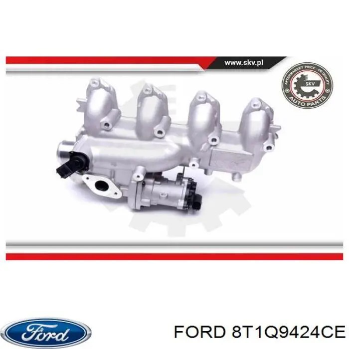 8T1Q9424CE Ford Válvula EGR de recirculação dos gases
