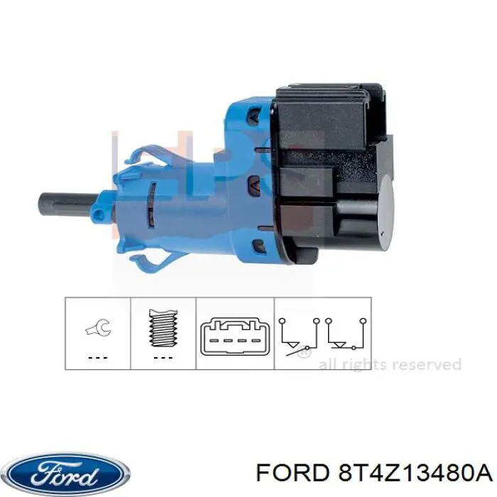 Sensor de ativação do sinal de parada Ford 8T4Z13480A preço, a partir de 10,23 USD