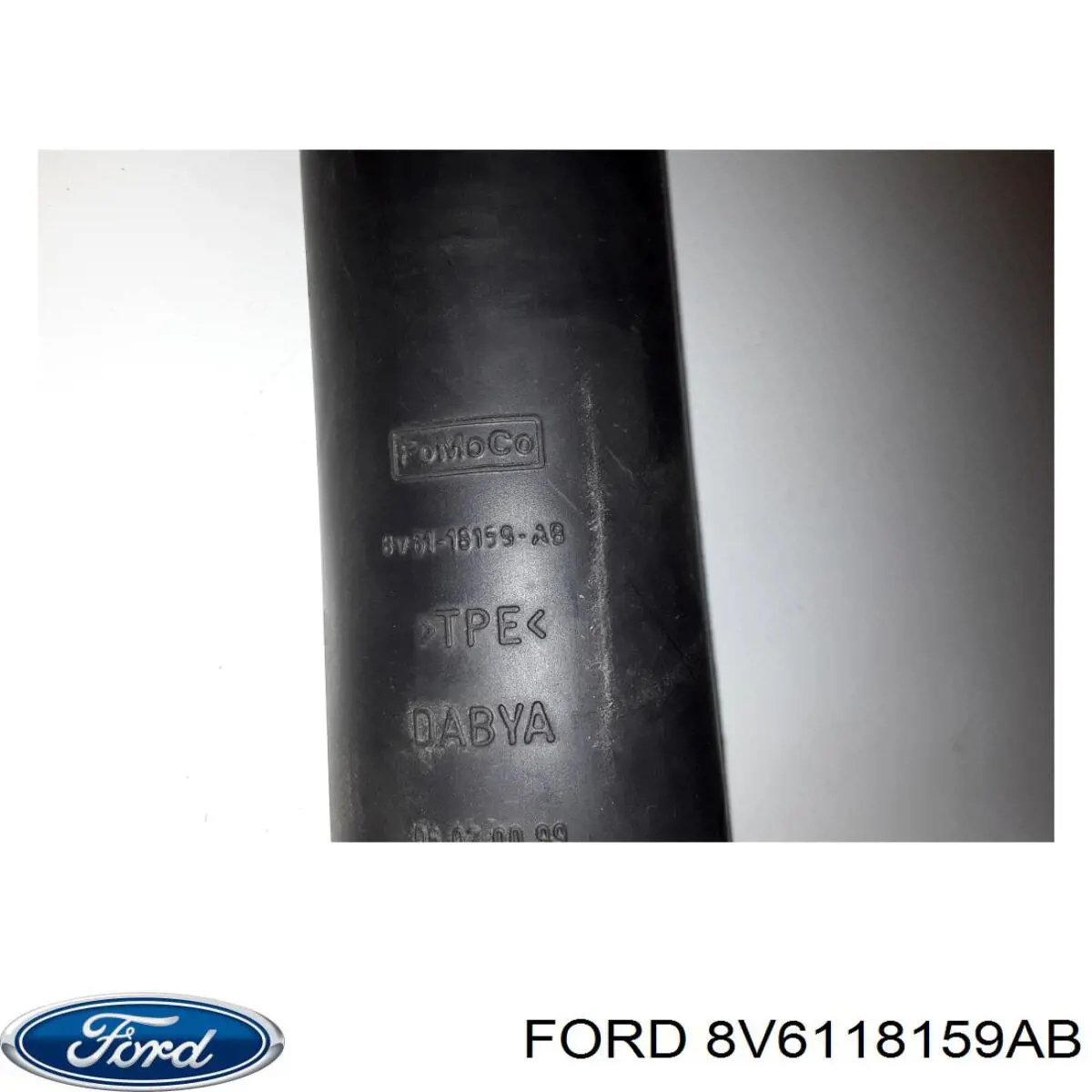 Pára-choque (grade de proteção) de amortecedor traseiro + bota de proteção 8V6118159AB Ford