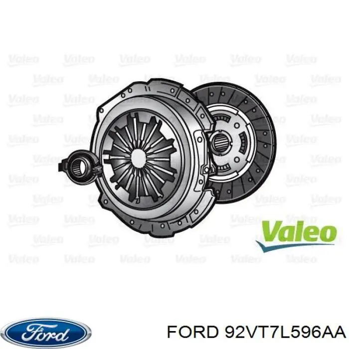 92VT7L596AA Ford Kit de embraiagem (3 peças)