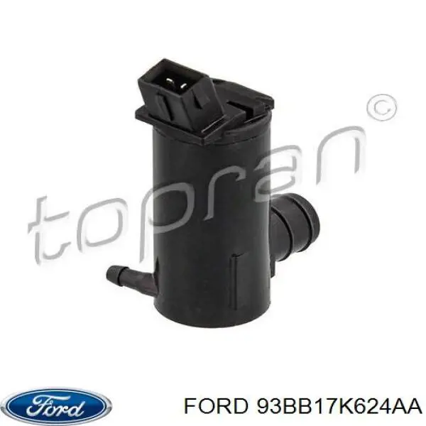 93BB17K624AA Ford Bomba de motor de fluido para lavador de vidro dianteiro/traseiro