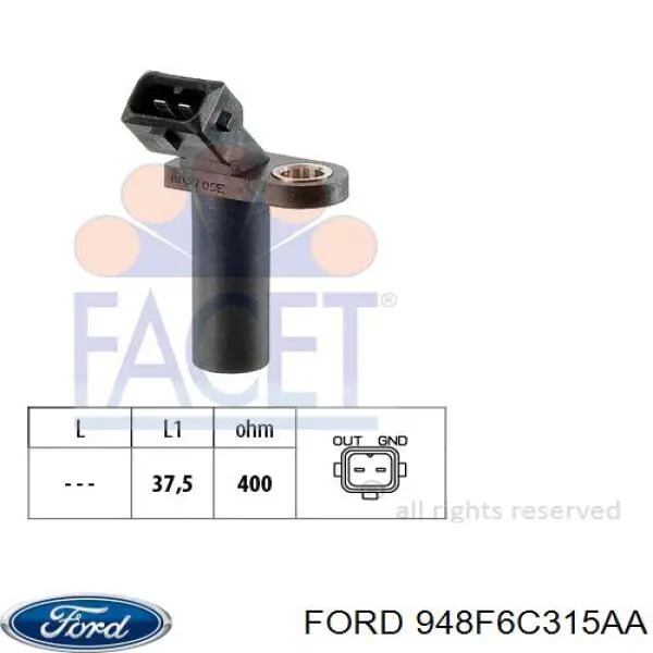 Sensor de posição (de revoluções) de cambota Ford 948F6C315AA preço, a partir de 20,12 USD