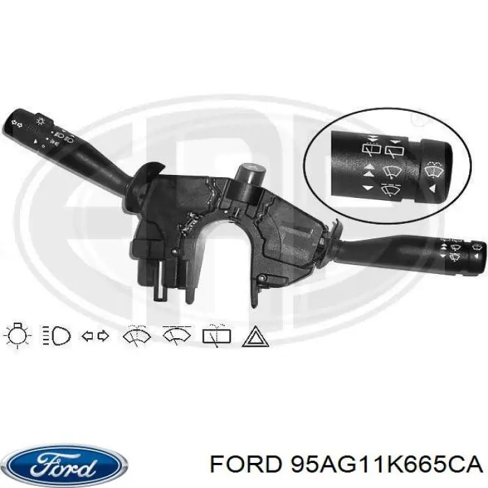 Comutador esquerdo instalado na coluna da direção Ford 95AG11K665CA preço, a partir de 57,89 USD