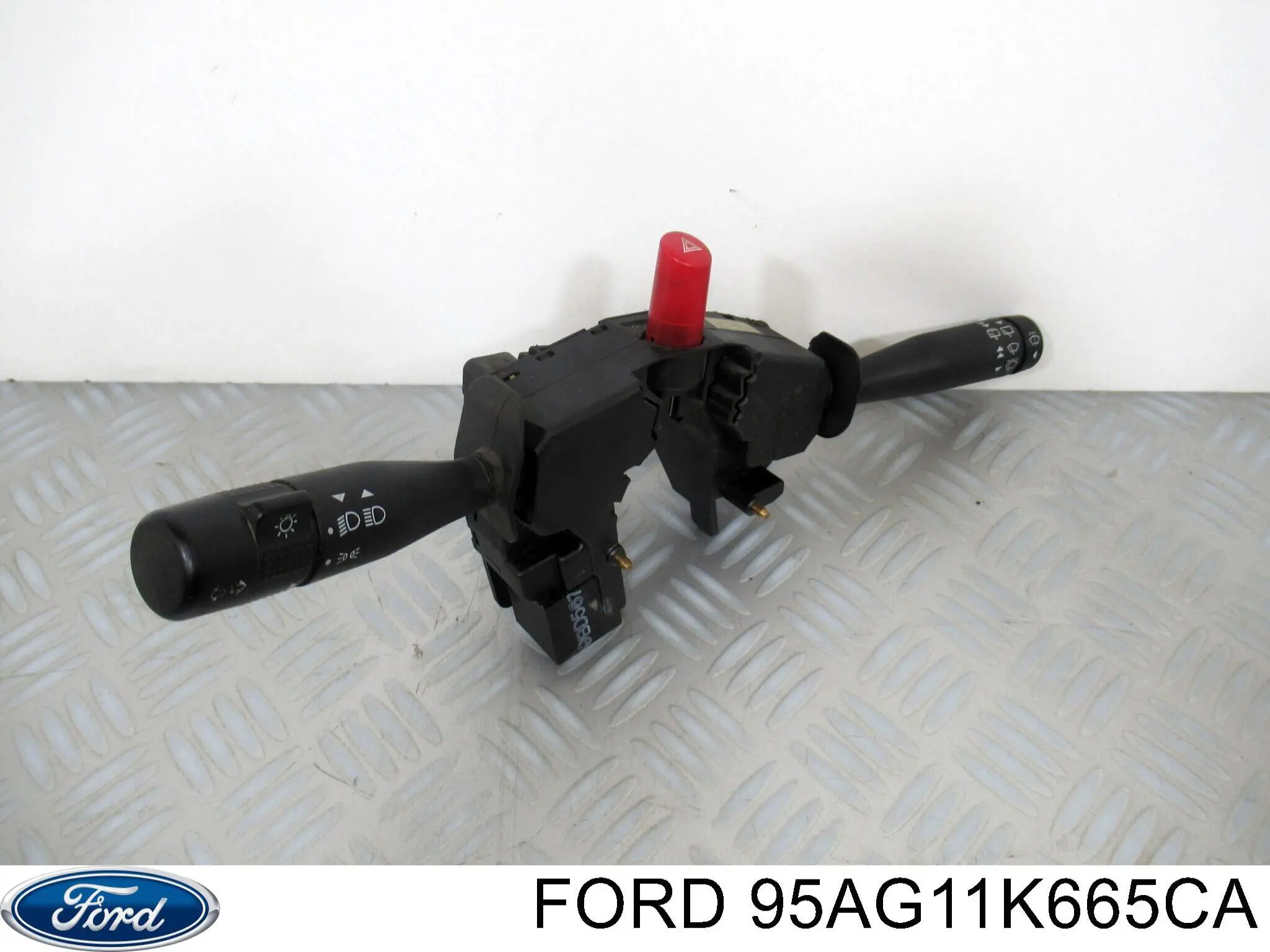 Compre 95AG11K665CA Ford Comutador esquerdo instalado na coluna da direção