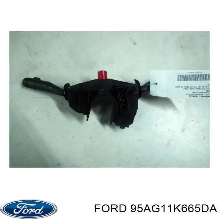 95AG11K665DA Ford Comutador instalado na coluna da direção, montado