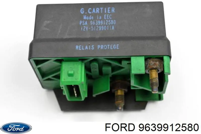 Relê das velas de incandescência 9639912580 Ford