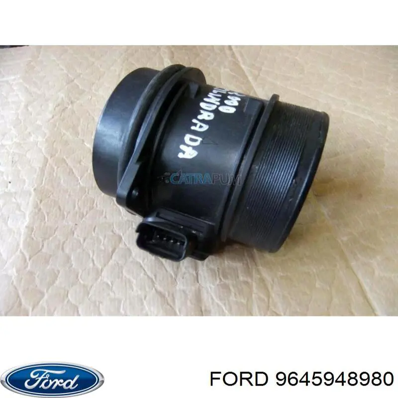 9645948980 Ford Sensor de fluxo (consumo) de ar, medidor de consumo M.A.F. - (Mass Airflow)
