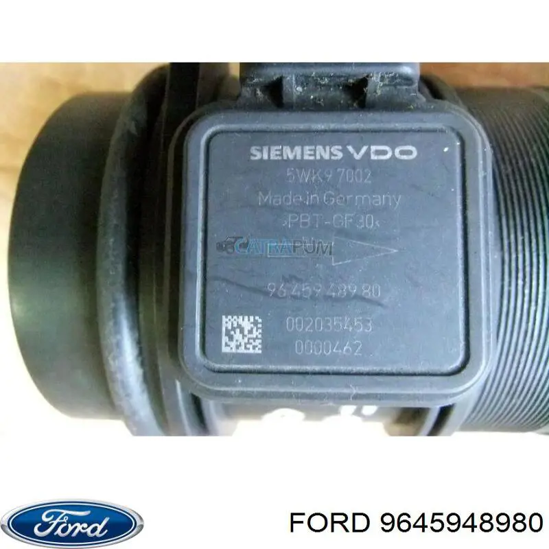 Compre 9645948980 Ford Sensor de fluxo (consumo) de ar, medidor de consumo M.A.F. - (Mass Airflow)