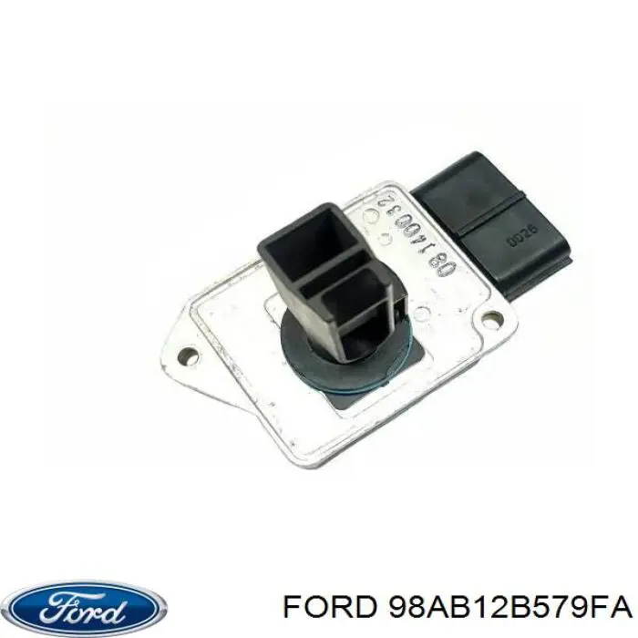 Compre 98AB12B579FA Ford Sensor de fluxo (consumo) de ar, medidor de consumo M.A.F. - (Mass Airflow)