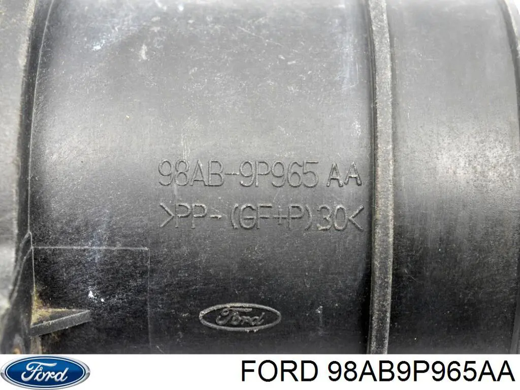 98AB9P965AA Ford Sensor de fluxo (consumo) de ar, medidor de consumo M.A.F. - (Mass Airflow)