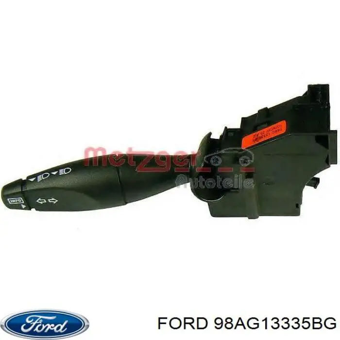 98AG13335BG Ford Comutador esquerdo instalado na coluna da direção