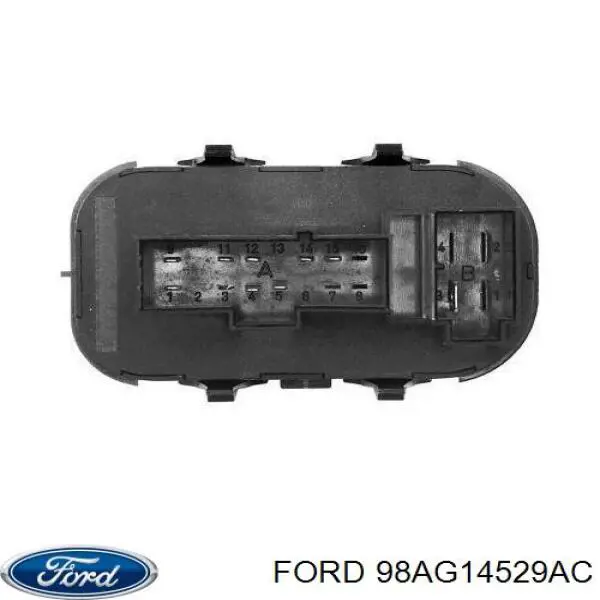 Unidade de botões dianteira esquerda de controlo de elevador de vidro Ford 98AG14529AC preço, a partir de 26,06 USD