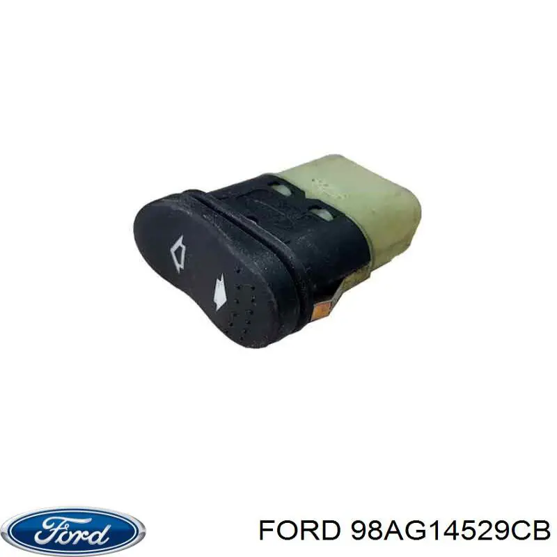 98AG14529CB Ford Botão dianteiro direito de ativação de motor de acionamento de vidro
