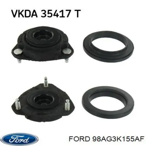 Suporte de amortecedor dianteiro Ford 98AG3K155AF preço, a partir de 15,35 USD