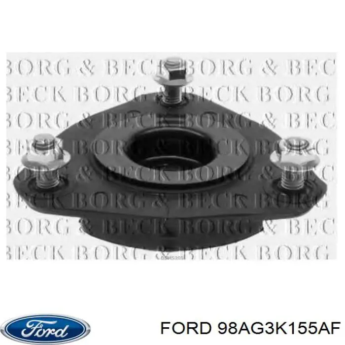 Compre 98AG3K155AF Ford Suporte de amortecedor dianteiro