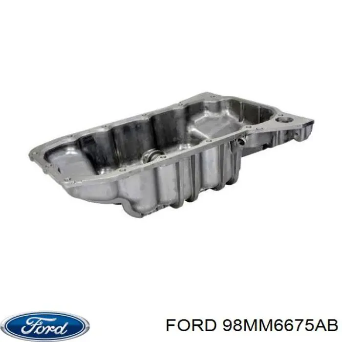 98MM6675AB Ford Panela de óleo de cárter do motor