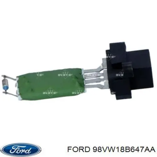 Compre 98VW18B647AA Ford Resistor (resistência) de ventilador de forno (de aquecedor de salão)