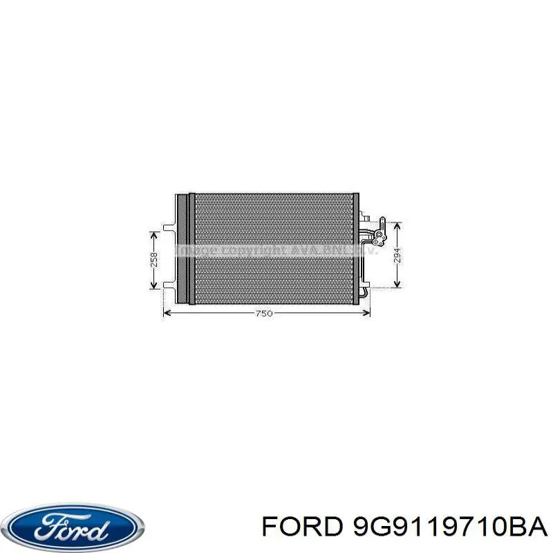 Compre 9G9119710BA Ford Radiador de aparelho de ar condicionado