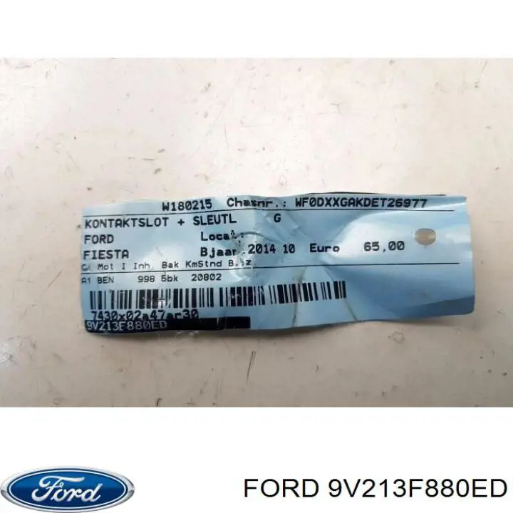Compre 9V213F880ED Ford Fecho de ignição