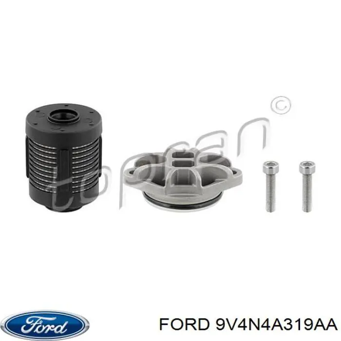 9V4N4A319AA Ford Filtro de redutor traseiro (de acoplamento Haldex)