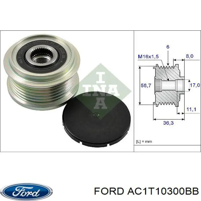 AC1T10300BB Ford Gerador