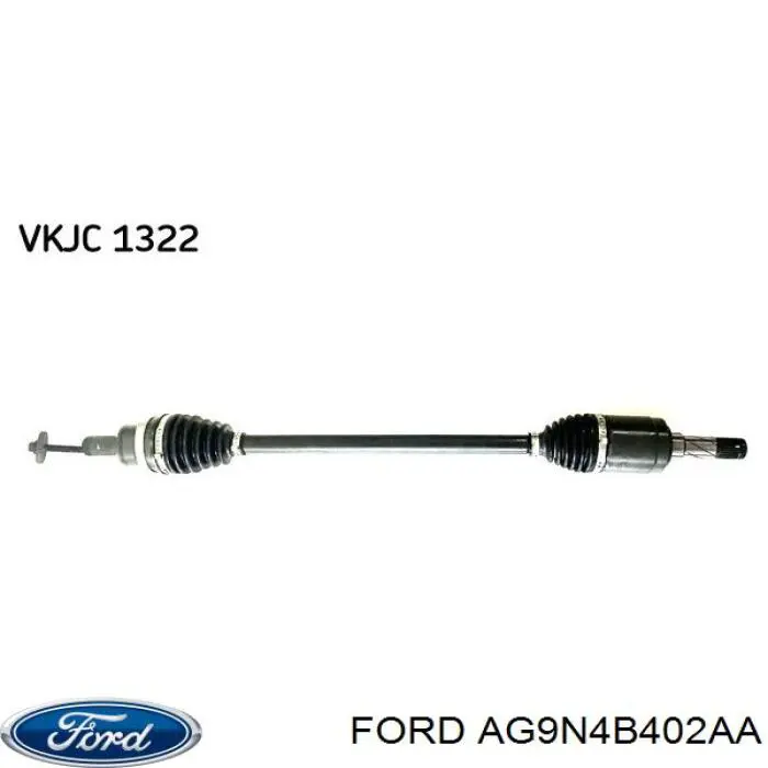 AG9N4B402AA Ford Semieixo traseiro