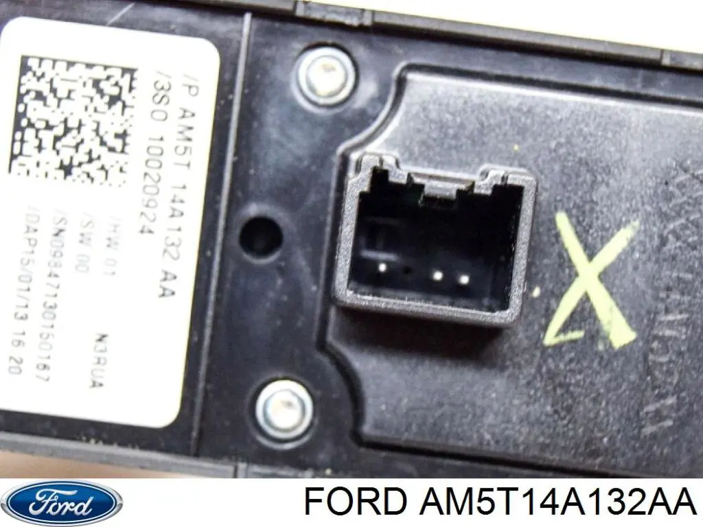 AM5T14A132AA Ford Unidade de botões dianteira esquerda de controlo de elevador de vidro