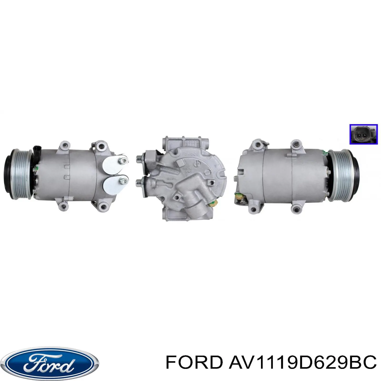 Compressor de aparelho de ar condicionado Ford AV1119D629BC preço, a partir de 135,67 USD