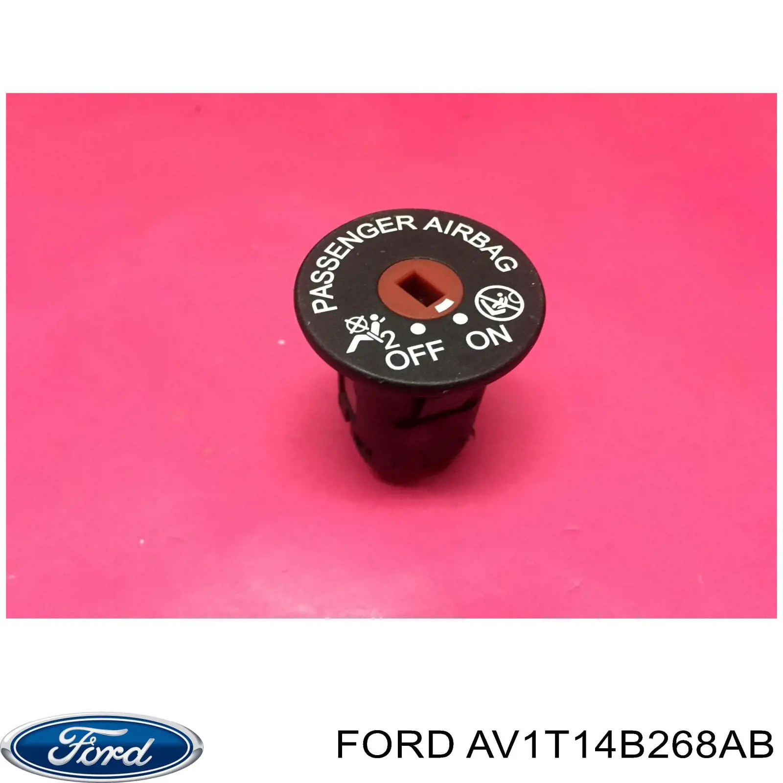 1796337 Ford Fecho de desligação (desativação) de cinto de segurança de passageiro