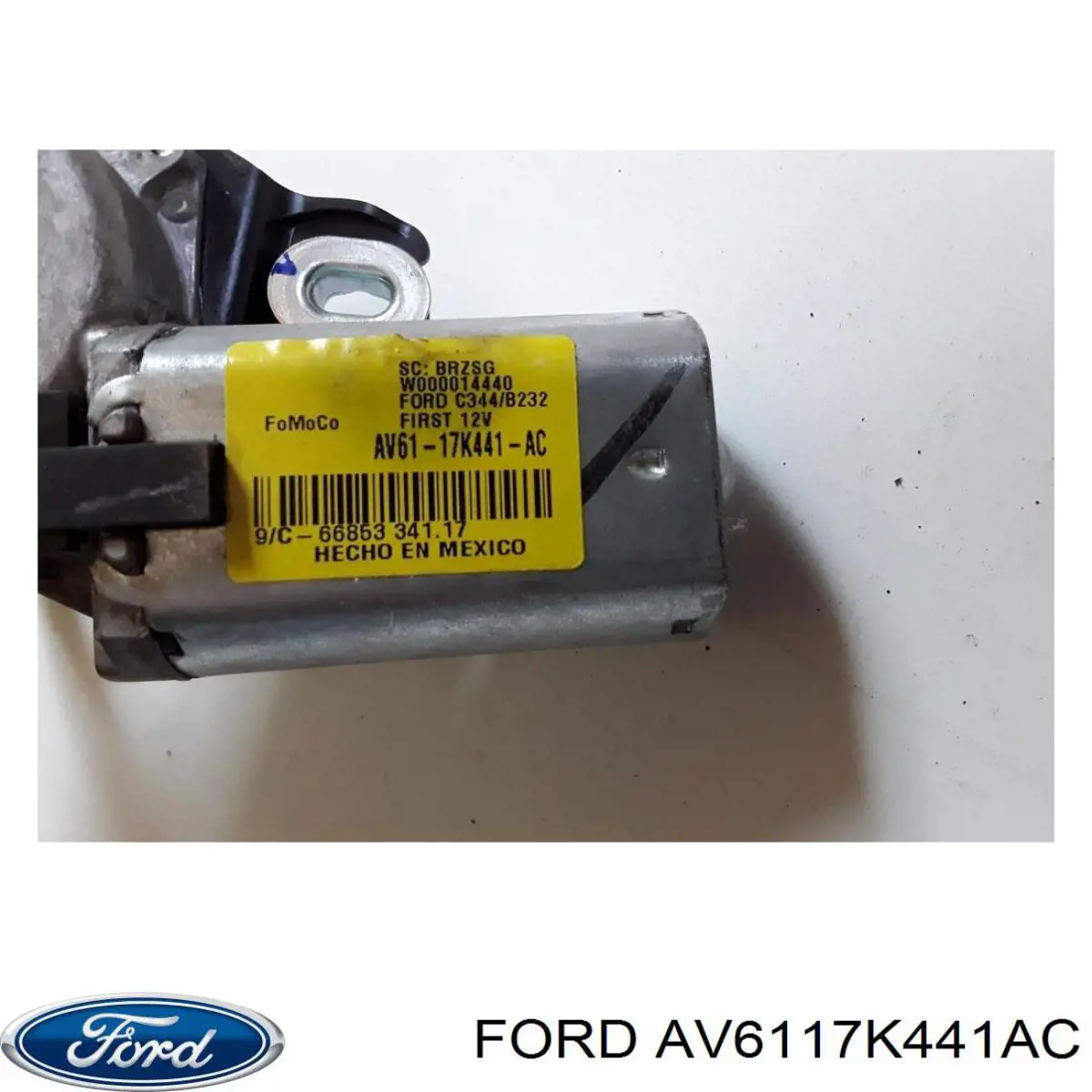 AV6117K441AC Ford Motor de limpador pára-brisas de vidro traseiro