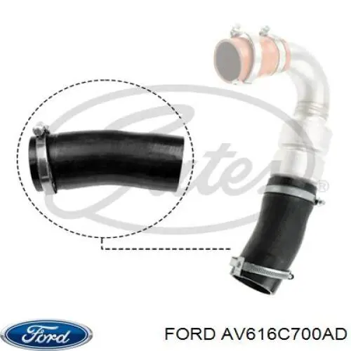 Cano derivado de ar, saída de turbina (supercompressão) Ford 1697700 preço, a partir de 25,40 USD