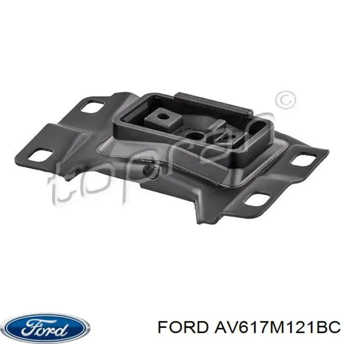 AV617M121BC Ford Coxim (suporte) esquerdo superior de motor