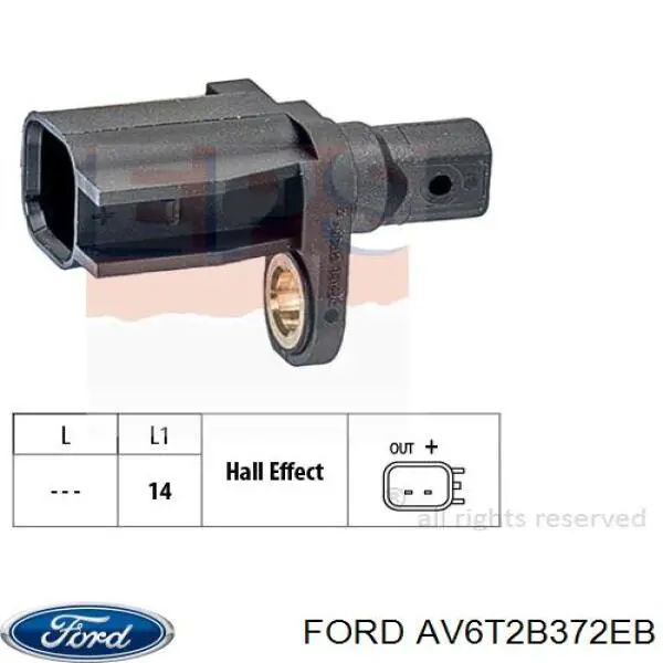 Cubo traseiro AV6T2B372EB Ford