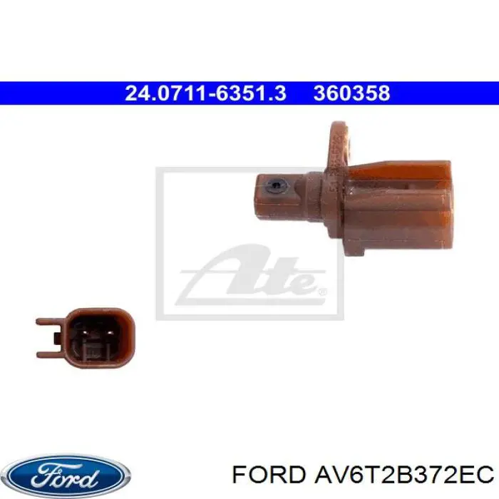 Sensor ABS traseiro Ford AV6T2B372EC preço, a partir de 16,40 USD