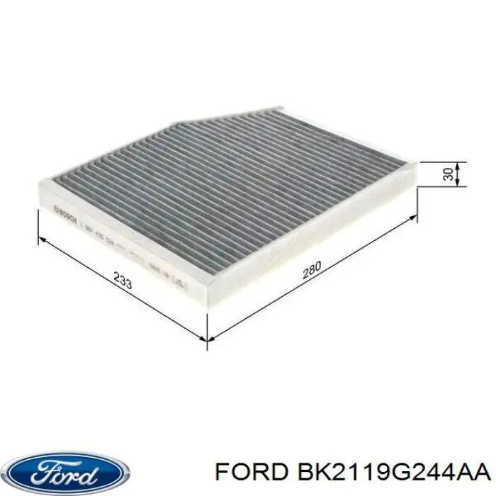 Filtro de salão Ford BK2119G244AA preço, a partir de 11,51 USD