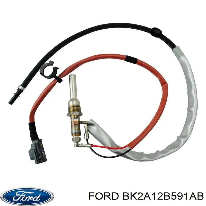 Compre BK2A12B591AB Ford Sensor de temperatura dos gases de escape (GE), depois de filtro de partículas diesel