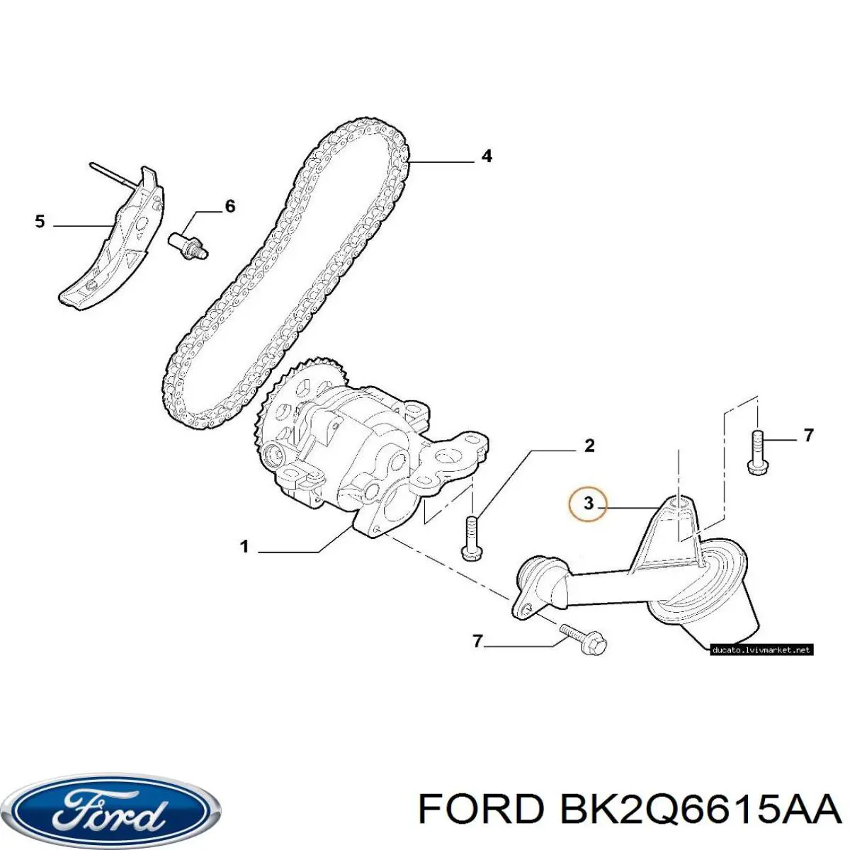 Receptor de óleo (coletor de óleo) Ford 1731773 preço, a partir de 33,81 USD