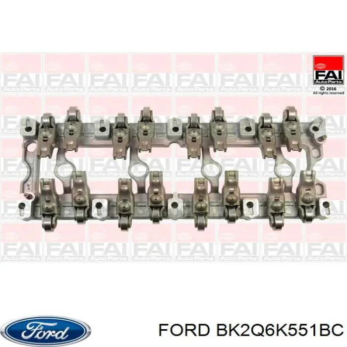 BK2Q6K551BC Ford Unidade de balanceiros/de braços oscilantes de válvulas (cama)