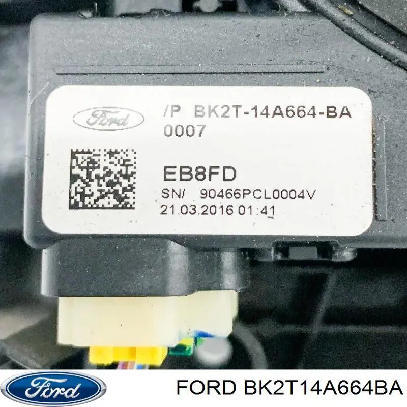 Compre BK2T14A664BA Ford Anel AIRBAG de contato, cabo plano do volante