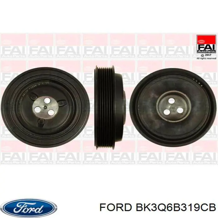 Compre BK3Q6B319CB Ford Polia de cambota