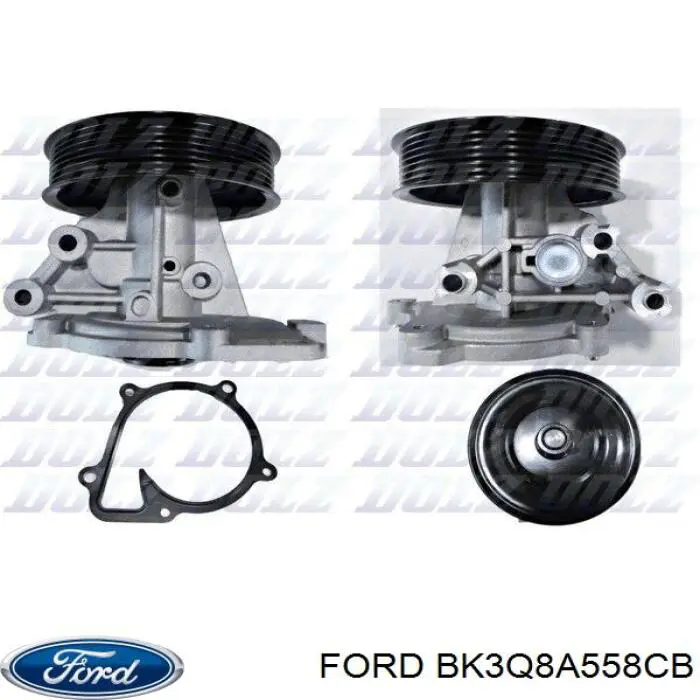 Bomba de água (bomba) de esfriamento Ford BK3Q8A558CB preço, a partir de 112,16 USD