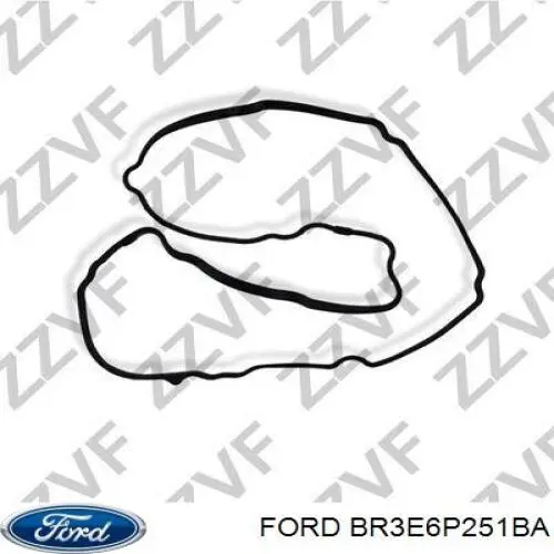 BR3E6P251BA Ford Vedante anular da cavidade de vela