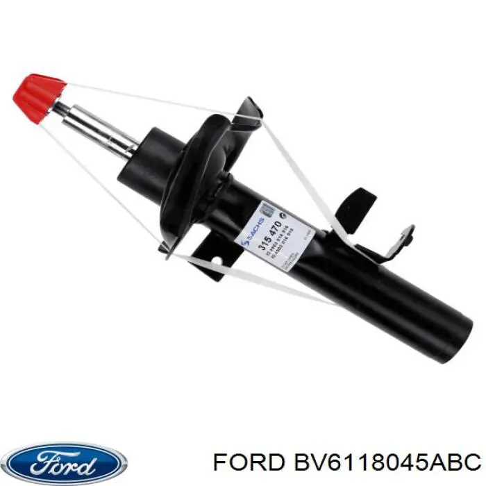 BV6118045ABC Ford Amortecedor dianteiro direito
