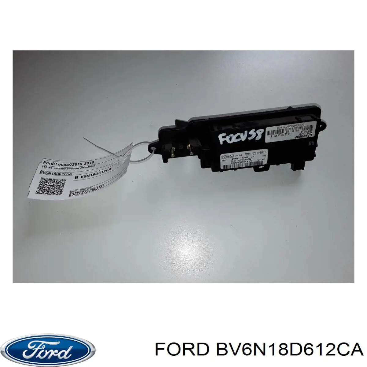 BV6N18D612CA Ford Aquecedor elétrico de ar do sistema de calefacção de salão