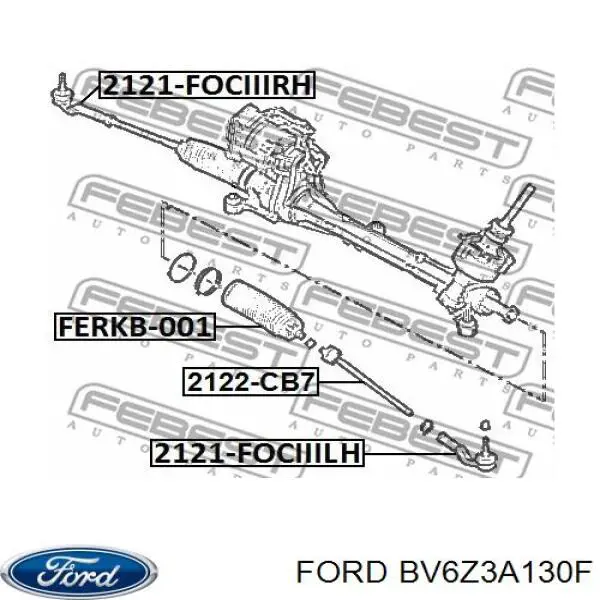 Ponta externa da barra de direção Ford BV6Z3A130F preço, a partir de 6,18 USD