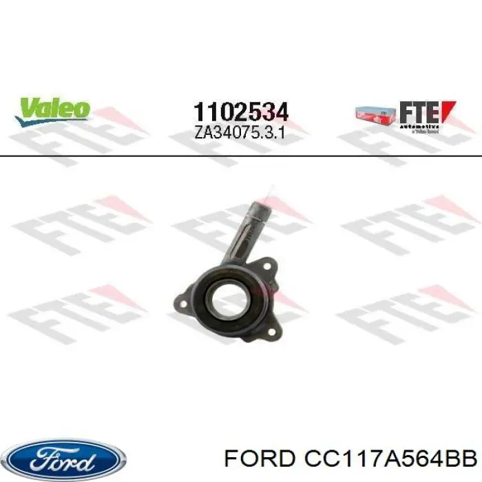 Cilindro de trabalho de embraiagem montado com rolamento de desengate Ford CC117A564BB preço, a partir de 72,88 USD