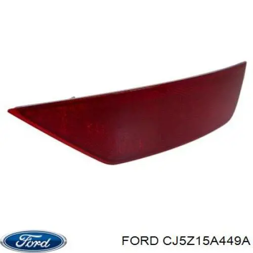 CJ5Z15A449A Ford Retrorrefletor (refletor) do pára-choque traseiro direito